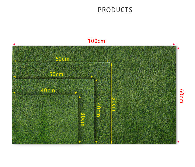 KFX-5660221 Washable Pet Lawn Mat for Dogs - Durable Floor Mat Nest for Indoor and Outdoor Use