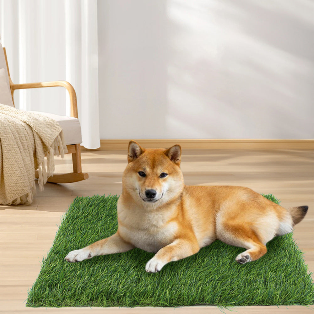 KFX-5660221 Washable Pet Lawn Mat for Dogs - Durable Floor Mat Nest for Indoor and Outdoor Use