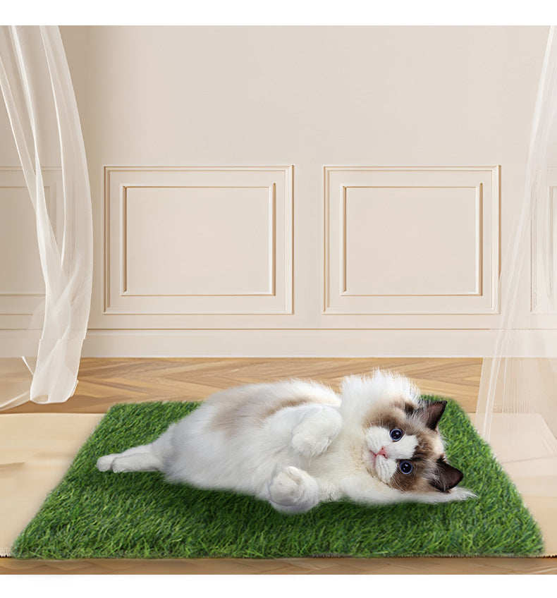 KFX-5660221 Washable Pet Lawn Mat for Dogs - Durable Floor Mat Nest for Indoor and Outdoor Use