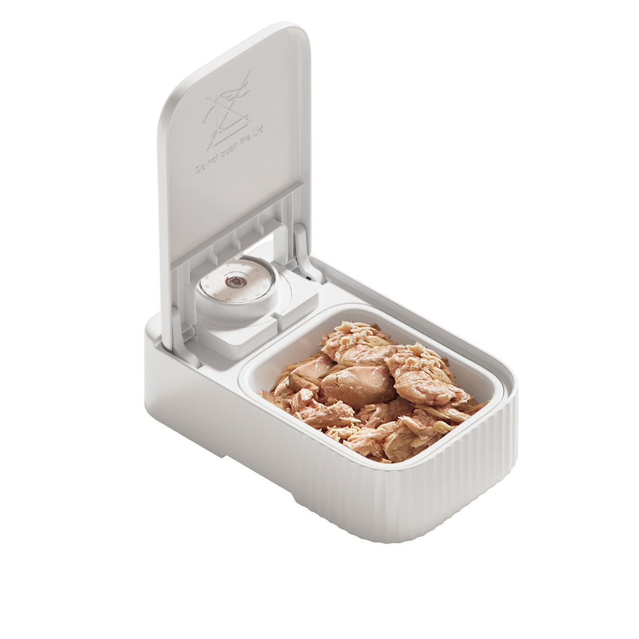 KFX-5661629 Automatic Pet Feeder with 48-Hour Timer and Ice Crystal Box for Freshness