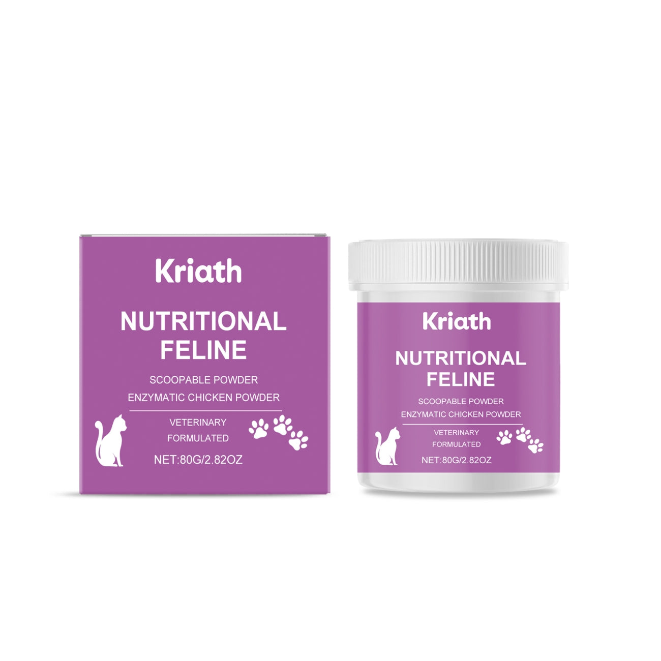 KFX-5664189 Nutritional Feline: Enhanced Cat Supplement with Krill, Flaxseed, and Herbal Powders