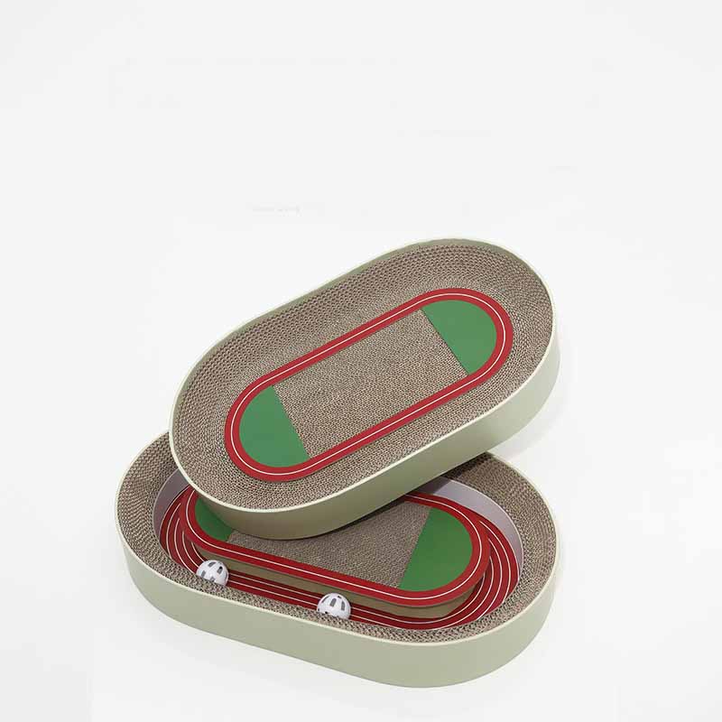 KFX-5664317 Corrugated Paper Football Field Cat Scratching Board – Two Styles, Multiple Sizes