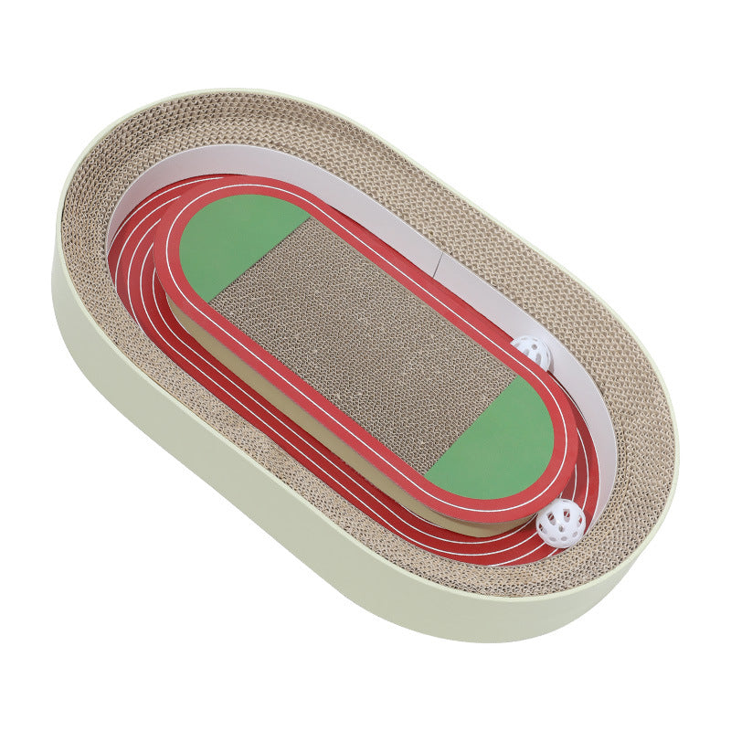 KFX-5664317 Corrugated Paper Football Field Cat Scratching Board – Two Styles, Multiple Sizes