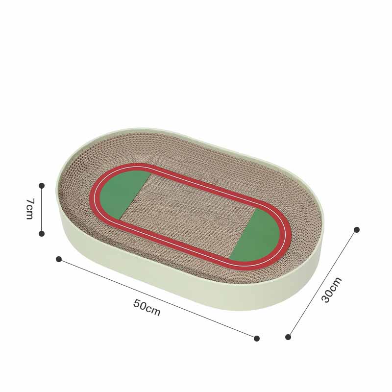 KFX-5664317 Corrugated Paper Football Field Cat Scratching Board – Two Styles, Multiple Sizes