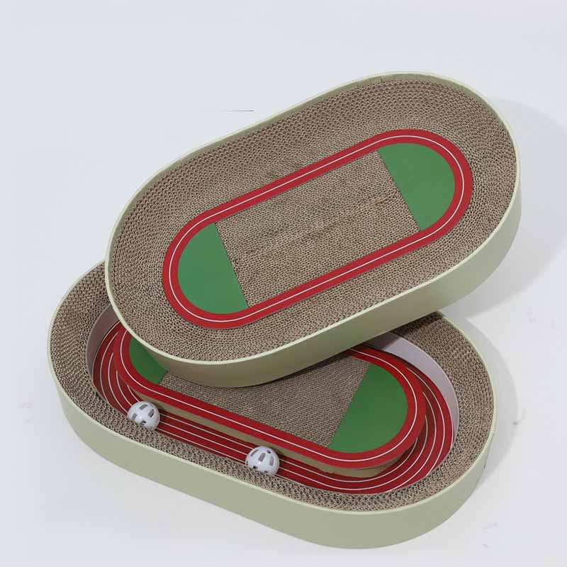 KFX-5664317 Corrugated Paper Football Field Cat Scratching Board – Two Styles, Multiple Sizes