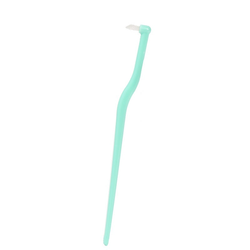 KFX-5666749 Soft-Fur Pet Toothbrush in Red, Blue, Green, and Yellow - Gentle Cleaning Essential