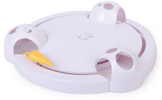 KFX-5668925 Carousel Play Disk for Active Mice - Fun Electric Toy Castle for Pets (32 x 7 cm, Plastic)
