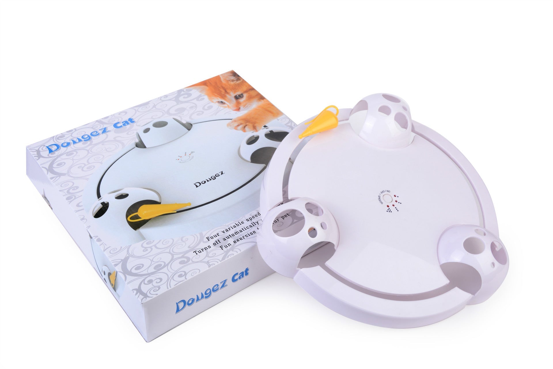 KFX-5668925 Carousel Play Disk for Active Mice - Fun Electric Toy Castle for Pets (32 x 7 cm, Plastic)