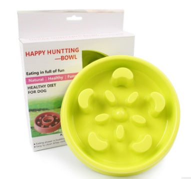 KFX-5670077 Anti-Choke Plastic Dog Bowl - Easy Clean Feeder for Comfortable Eating