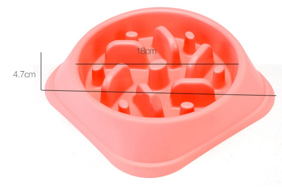 KFX-5670077 Anti-Choke Plastic Dog Bowl - Easy Clean Feeder for Comfortable Eating