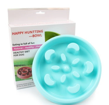 KFX-5670077 Anti-Choke Plastic Dog Bowl - Easy Clean Feeder for Comfortable Eating
