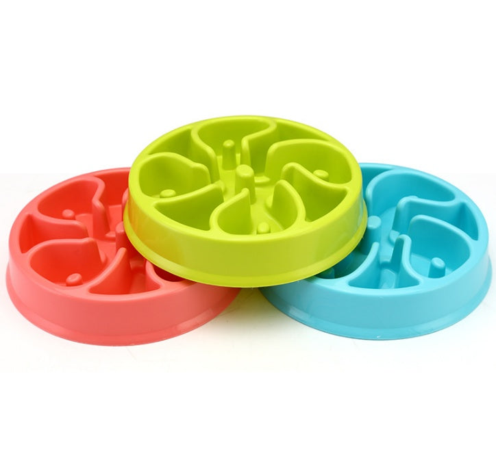 KFX-5670077 Anti-Choke Plastic Dog Bowl - Easy Clean Feeder for Comfortable Eating