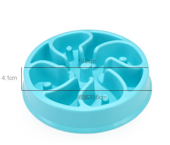 KFX-5670077 Anti-Choke Plastic Dog Bowl - Easy Clean Feeder for Comfortable Eating