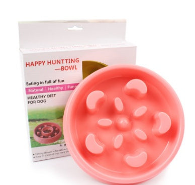 KFX-5670077 Anti-Choke Plastic Dog Bowl - Easy Clean Feeder for Comfortable Eating