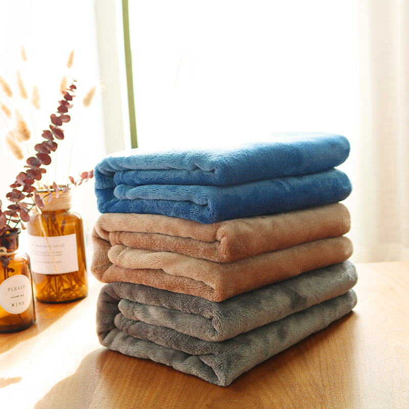 KFX-5670717 Cozy Coral Fleece Pet Blanket for All Seasons - Soft Flannel Cushion Nest