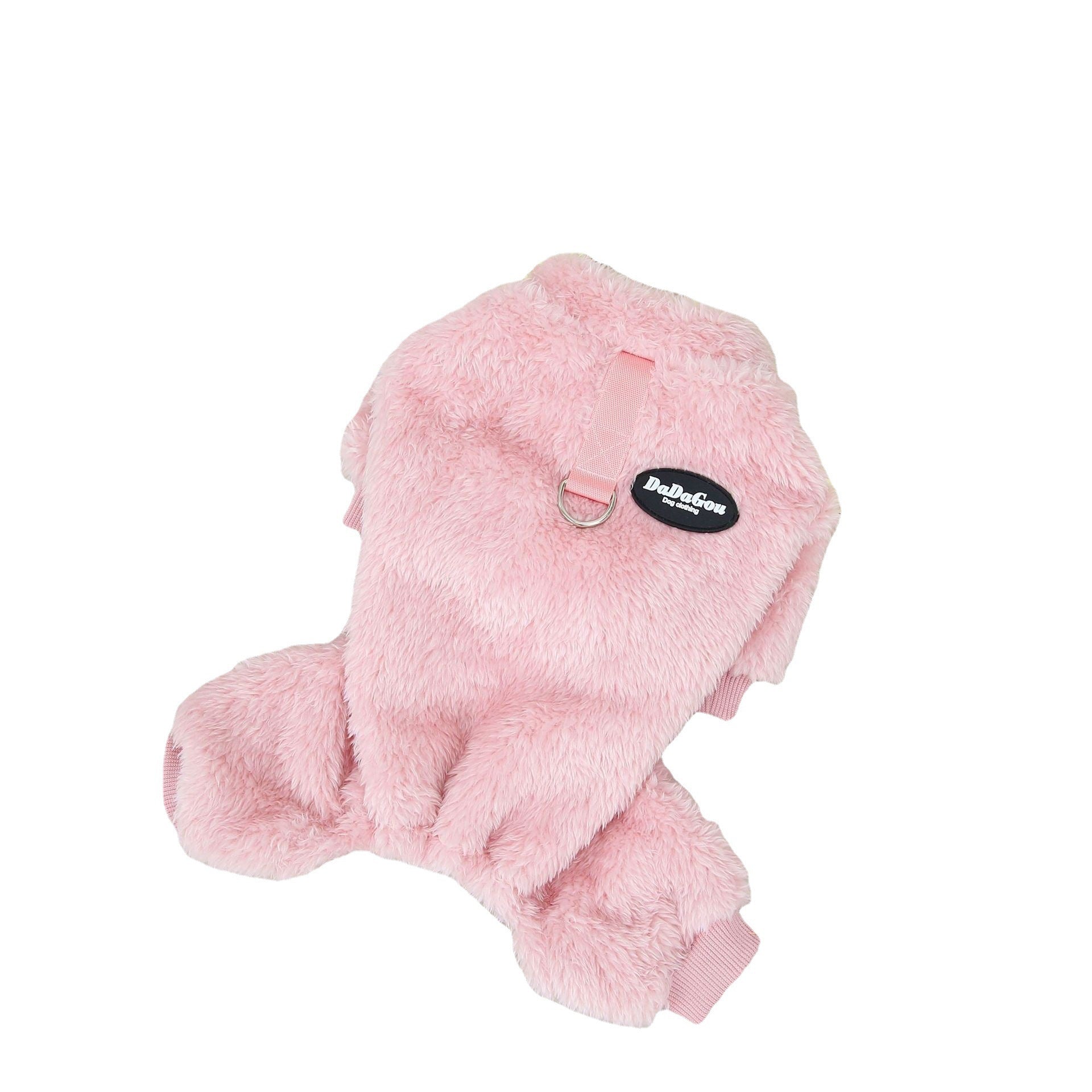 KFX-5674045 Cozy Coral Fleece Fluffy Coat for Small Dogs - Available in Brown, Pink, Gray