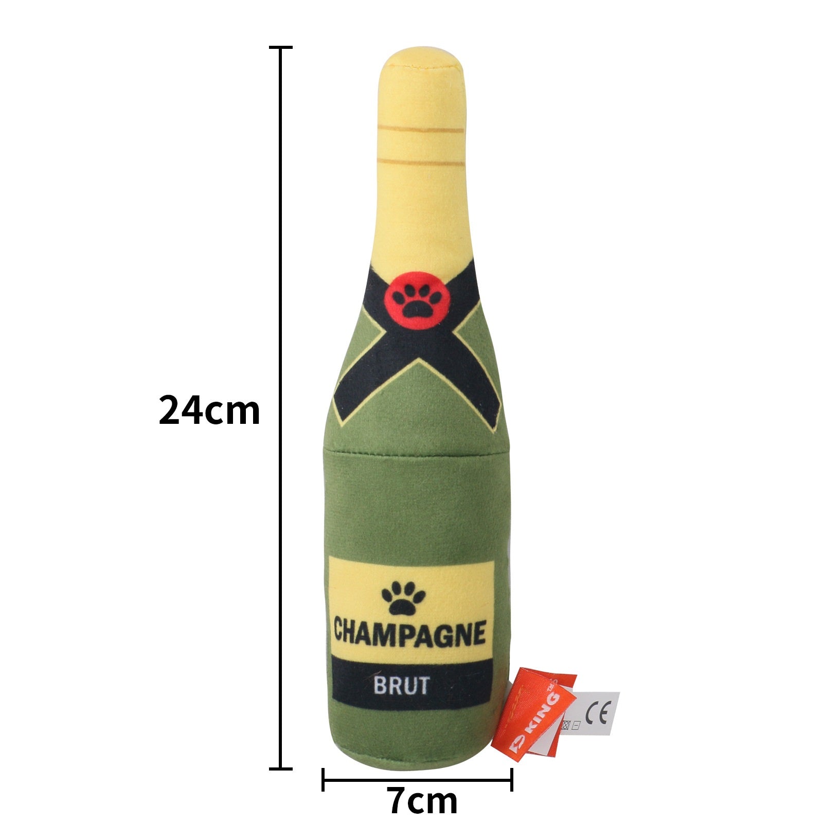 KFX-5674685 Crystal Soft Lined Nylon Pet Toy in White Vodka, Orange Agave, and Coffee Whisky