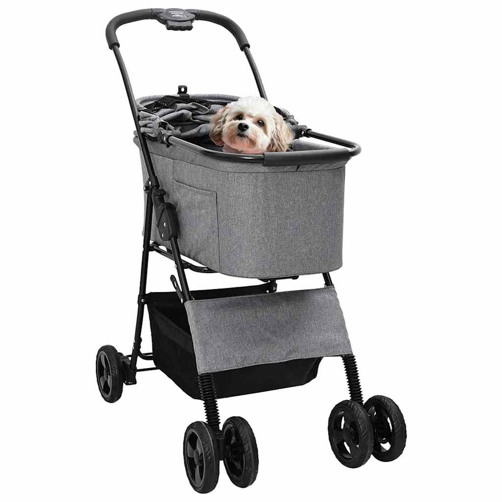 KFX-5675325 Foldable Pet Stroller with 600D Oxford Fabric for Indoor and Outdoor Use