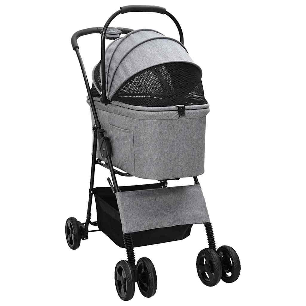 KFX-5675325 Foldable Pet Stroller with 600D Oxford Fabric for Indoor and Outdoor Use