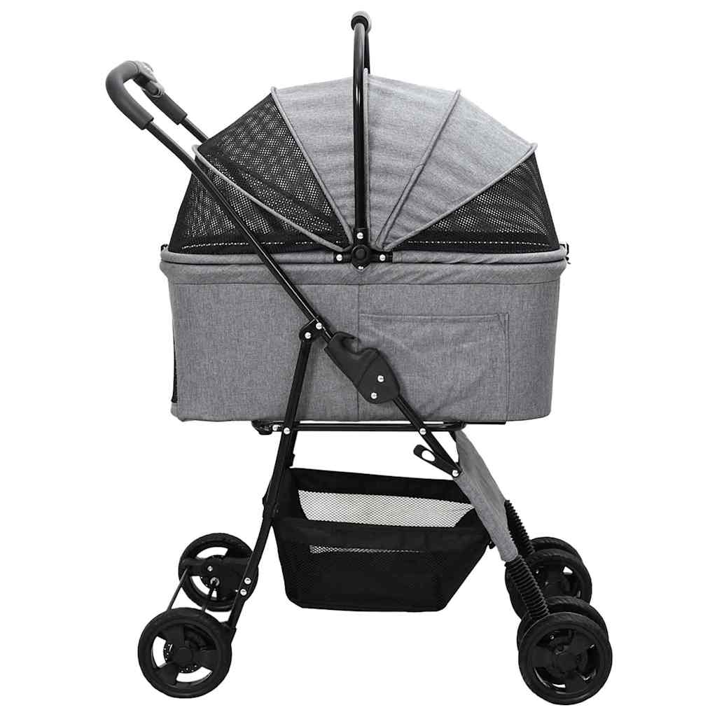 KFX-5675325 Foldable Pet Stroller with 600D Oxford Fabric for Indoor and Outdoor Use