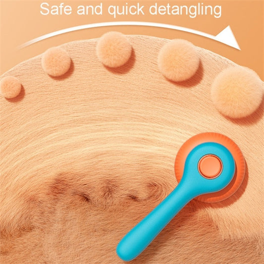 KFX-5677117 Self-Cleaning Slicker Brush for Cats and Dogs - Removes Tangled Hair and Loose Fur