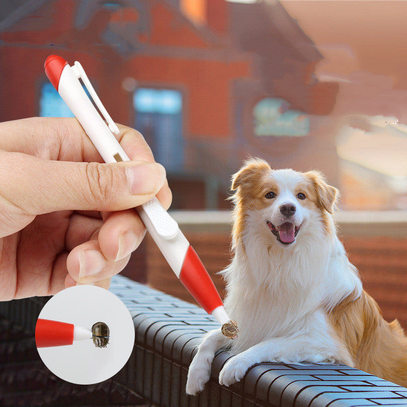KFX-5677501 Lice Removal Pen for Pets - Effective Plastic Scratcher for Dogs and Cats