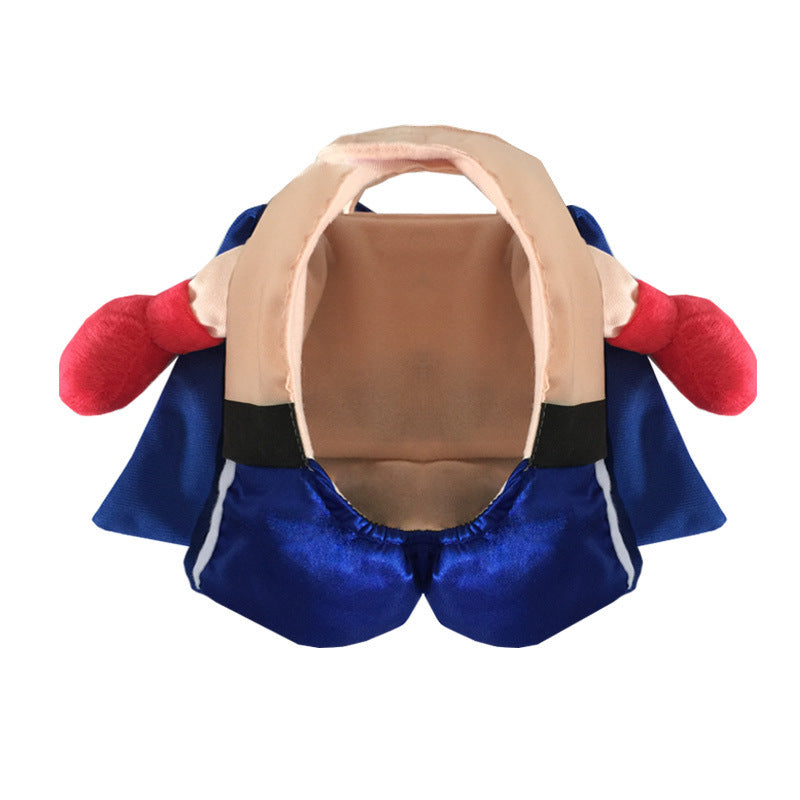 KFX-5678013 Stylish Halloween Dog Outfit in Boxing Design - Cotton & Edge Lun Fabric