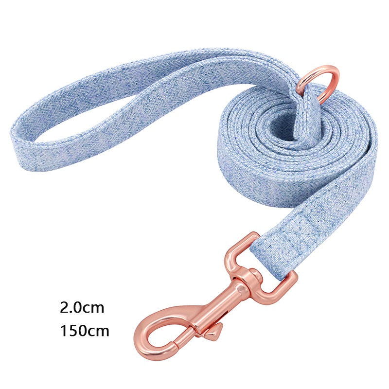 KFX-5681469 Adjustable Pet Dog Collar with Engraving and Traction Rope – Anti-Lost Supplies, Sizes S, M, L