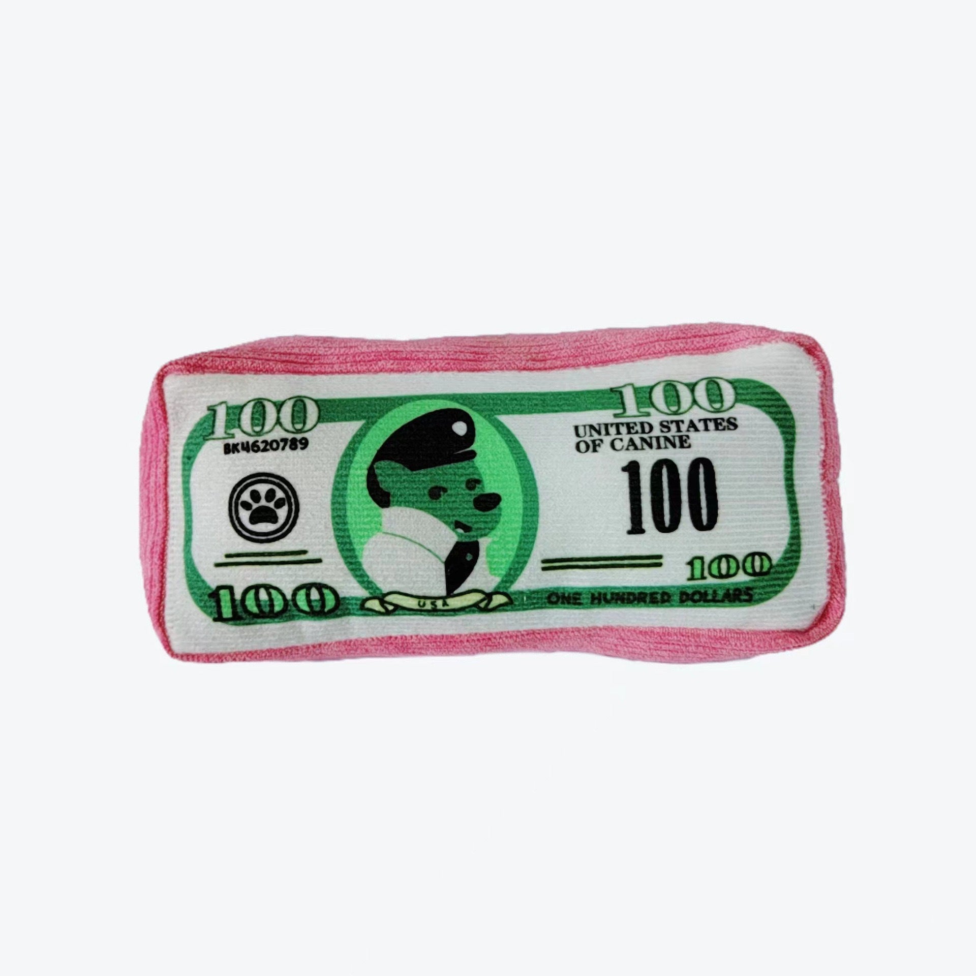 KFX-5686205 Interactive Plush Pet Toy in Green, Gray, Pink, and Yellow - 4x8.5x16.5cm