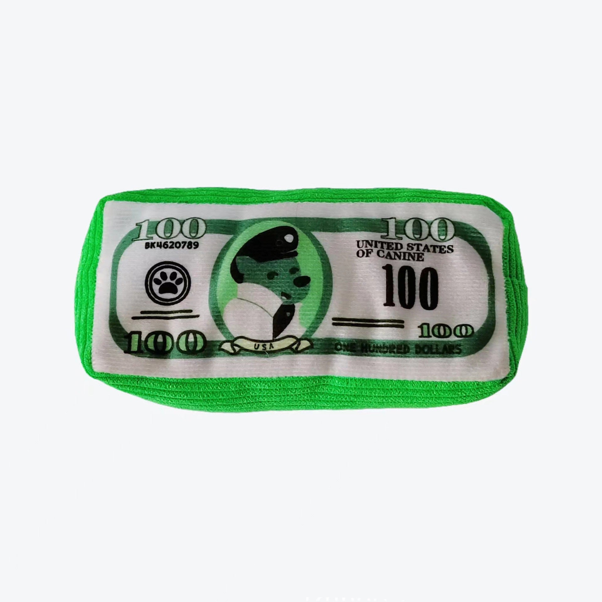 KFX-5686205 Interactive Plush Pet Toy in Green, Gray, Pink, and Yellow - 4x8.5x16.5cm