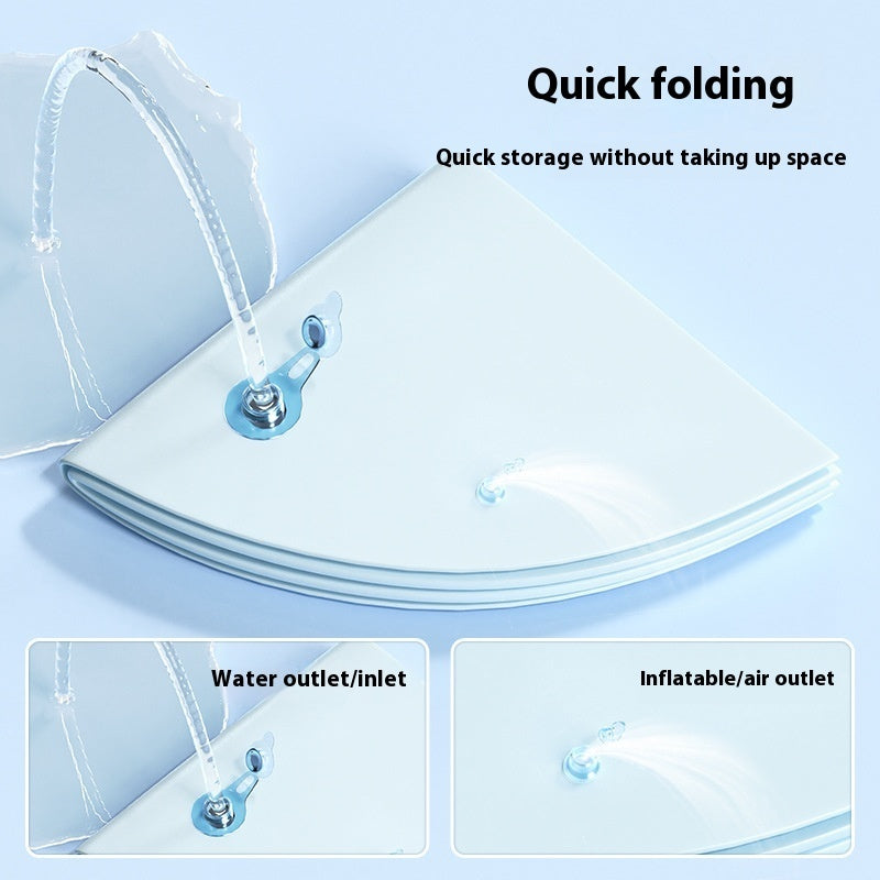 KFX-5687229 Cooling Water Mattress for Pets - Inflatable PVC Design for Summer Relaxation