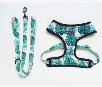 KFX-5690429 Breathable Mesh Chest Strap with Traction Rope for Pets - Unicorn Design