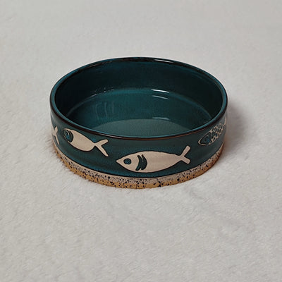 KFX-5691325 Slightly Flawed Ceramic Cat Bowl - Various Color Options Available