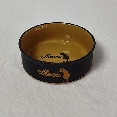 KFX-5691325 Slightly Flawed Ceramic Cat Bowl - Various Color Options Available
