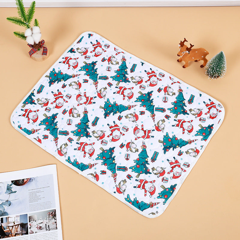 KFX-5692989 Christmas Style Absorbent Non-Slip Urine Pad for Dogs - Available in Multiple Designs and Sizes
