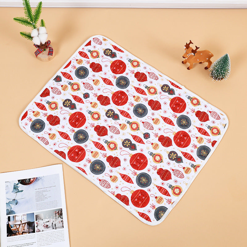 KFX-5692989 Christmas Style Absorbent Non-Slip Urine Pad for Dogs - Available in Multiple Designs and Sizes