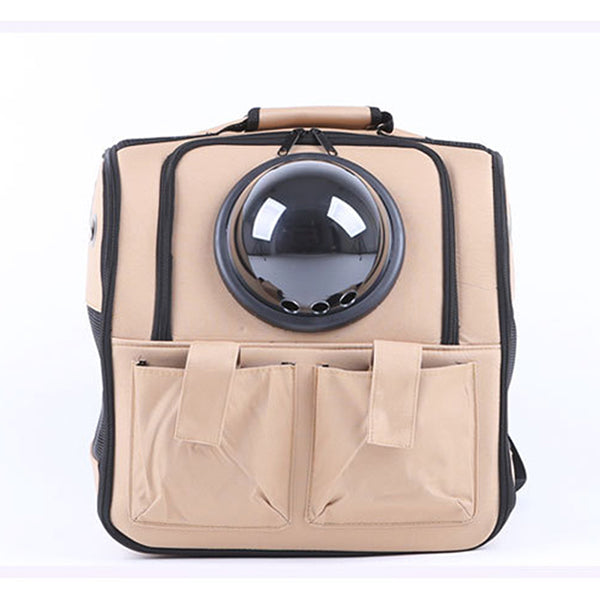 KFX-5693373 Space Pet Backpack for Small Pets - Waterproof Oxford Cloth Design with Large Storage Capacity