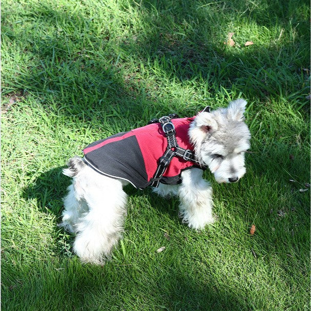 KFX-5696701 Waterproof Casual Cotton Pet Jacket in Red, Sapphire Blue, Army Green - Sizes S to XXL Available