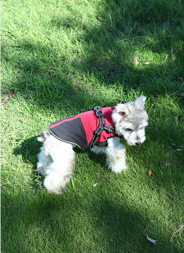 KFX-5696701 Waterproof Casual Cotton Pet Jacket in Red, Sapphire Blue, Army Green - Sizes S to XXL Available