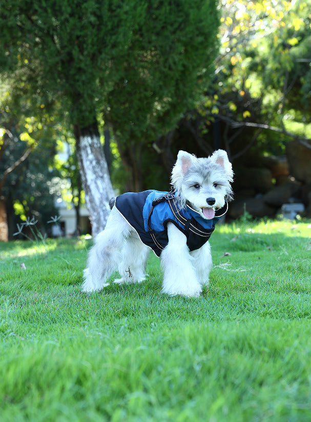 KFX-5696701 Waterproof Casual Cotton Pet Jacket in Red, Sapphire Blue, Army Green - Sizes S to XXL Available