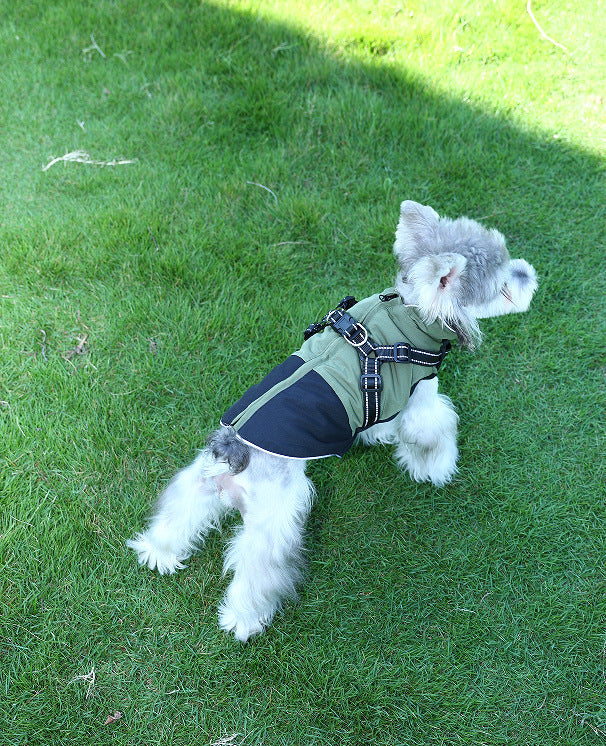 KFX-5696701 Waterproof Casual Cotton Pet Jacket in Red, Sapphire Blue, Army Green - Sizes S to XXL Available