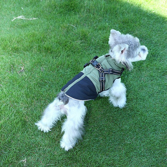 KFX-5696701 Waterproof Casual Cotton Pet Jacket in Red, Sapphire Blue, Army Green - Sizes S to XXL Available