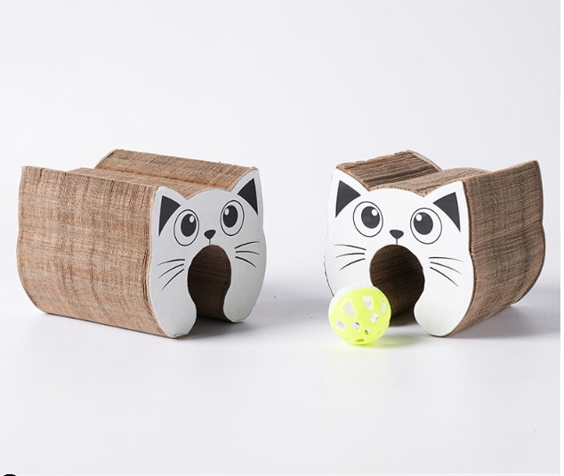 KFX-5697085 Creative Cat Scratch Board for Claw Grinding and Play, Made of Corrugated Paper
