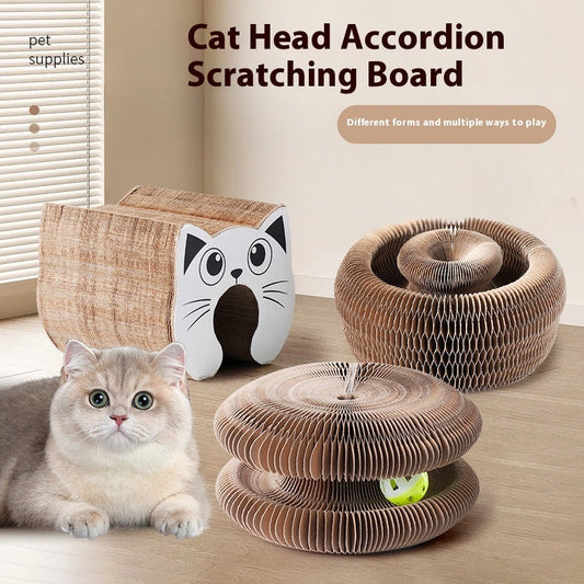 KFX-5697085 Creative Cat Scratch Board for Claw Grinding and Play, Made of Corrugated Paper