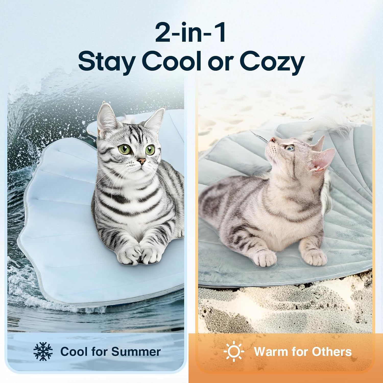 KFX-5698749 Summer Cat Ice Pad Pet Mat in Ginkgo Leaf Design - Available in Light Blue and Light Green Colors