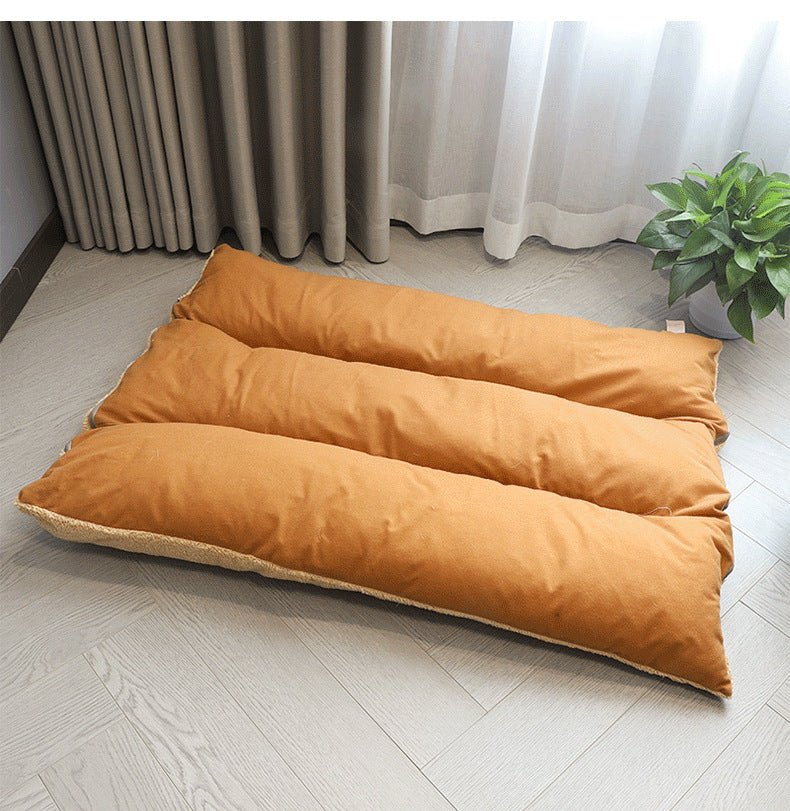 KFX-5700925 Removable and Washable Dog Cushion for Medium to Large Dogs in Gray and Brown
