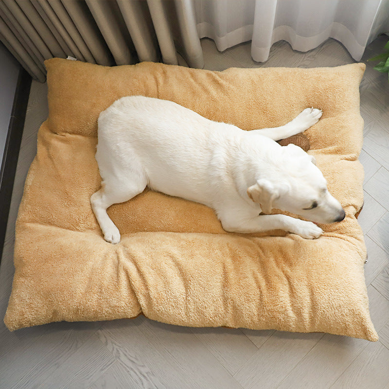 KFX-5700925 Removable and Washable Dog Cushion for Medium to Large Dogs in Gray and Brown