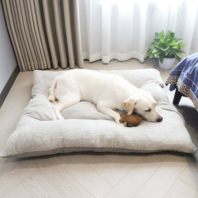 KFX-5700925 Removable and Washable Dog Cushion for Medium to Large Dogs in Gray and Brown