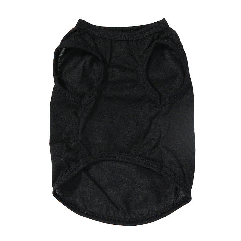 KFX-5702461 All Black Casual Cat Vest - Cotton, Stain-Resistant, Various Sizes Available