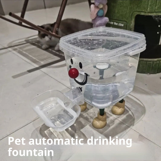 KFX-5702717 Cute Automatic Cat Water Dispenser with 3-Liter Capacity and Colorful Design